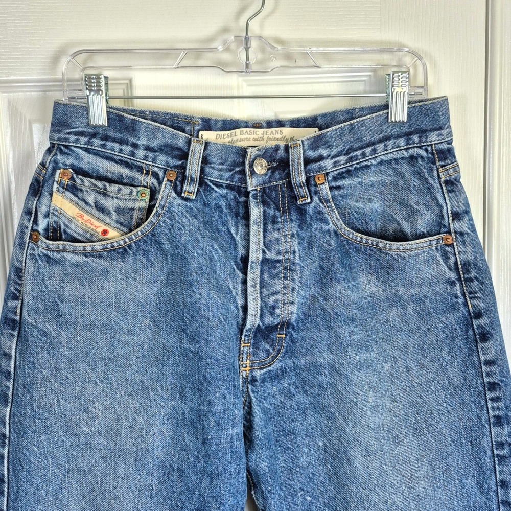 Vintage Diesel Basic Jeans distressed denim button up mens waist 34 - Picture 3 of 15